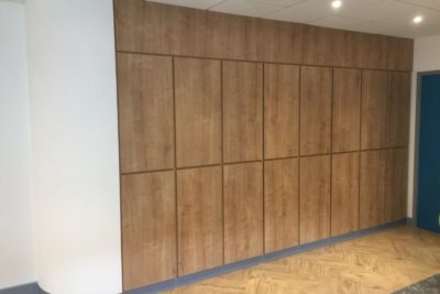 Oak MFC storage wall