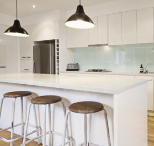 white granite worktop